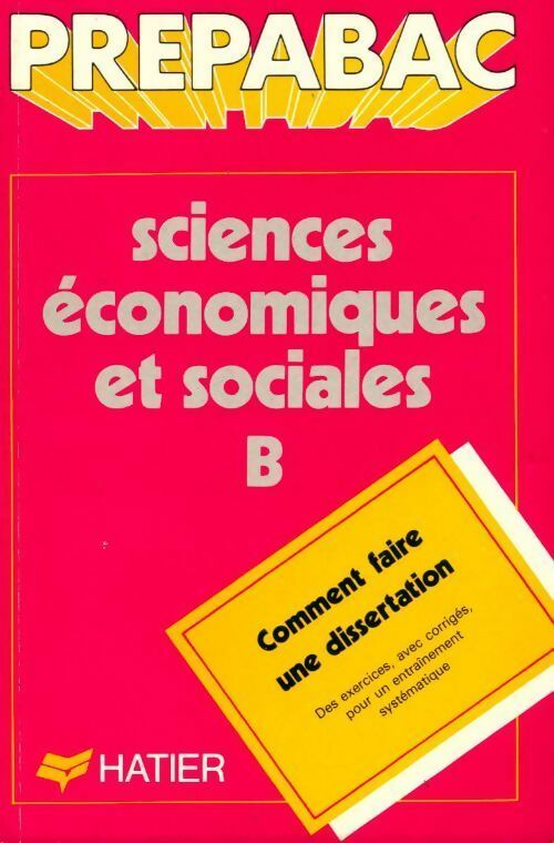 Livrenpoche : Sciences économiques et sociales Terminales B - Collectif - Livre