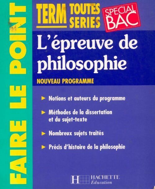 Livrenpoche : L'épreuve de philosophie terminales toutes séries - Sylvain Matton - Livre