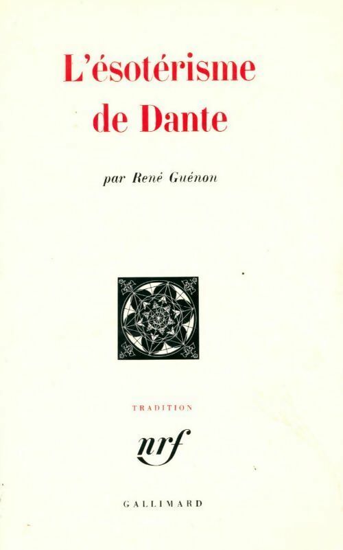 L'ésotérisme de Dante - René Guénon - Livre