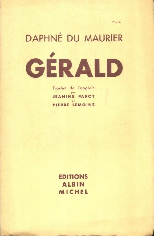 Livrenpoche : Gérald - Daphne Du Maurier - Livre