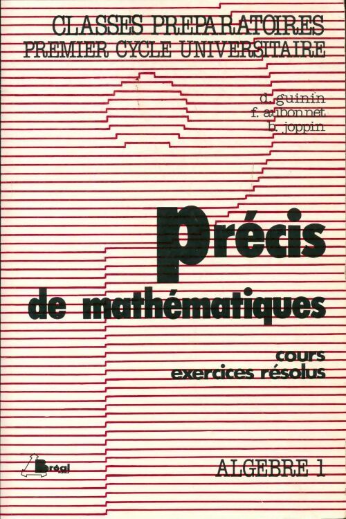 Livrenpoche : Précis de mathématiques  cours exercices résolus : Analyse 1 - Collectif - Livre
