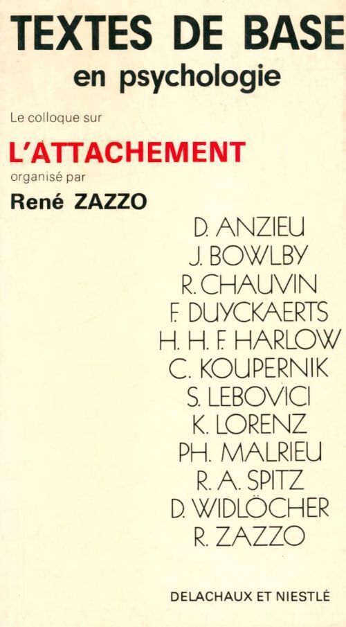 L'attachement - Collectif - Livre