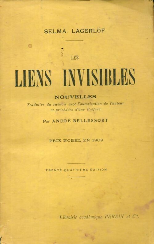 Les liens invisibles - Selma Lagerlöf -  Perrin poches divers - Livre