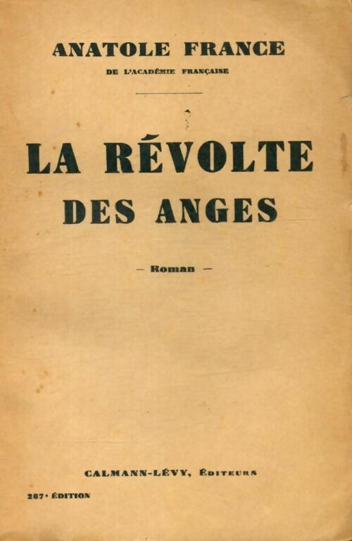 Livrenpoche : La révolte des anges - Anatole France - Livre
