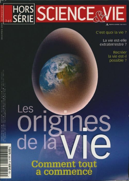 Livrenpoche : Science & vie Hors-série n°245 : Les origines de la vie - Collectif - Livre