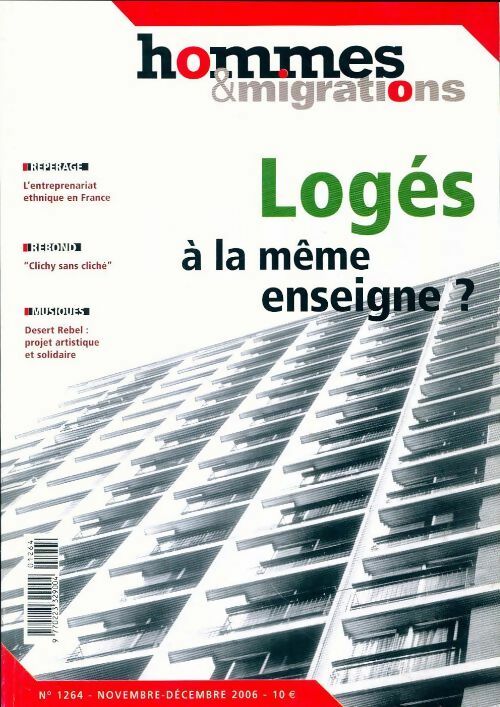 Livrenpoche : Hommes & migrations n°1264 : Logés à la même enseigne - Collectif - Livre