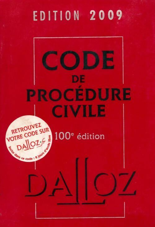 Livrenpoche : Code de procédure civile 2009 - Collectif - Livre