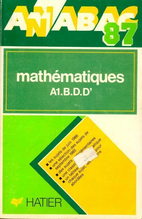 Livrenpoche : Mathématiques Terminales A1, B, D, D' - Collectif - Livre