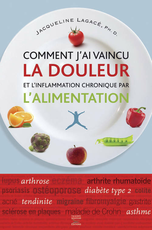 Livrenpoche : Comment j'ai vaincu la douleur et l'inflammation chronique par l'alimentation - Jacqueline Lagace - Livre