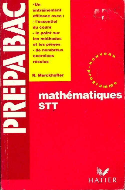 Livrenpoche : Mathématiques Terminales STT - René Merckhoffer - Livre