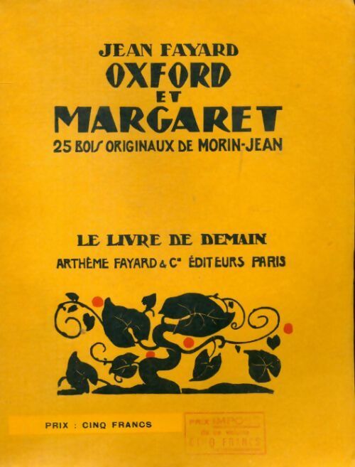 Livrenpoche : Oxford et Margaret - Jean Fayard - Livre
