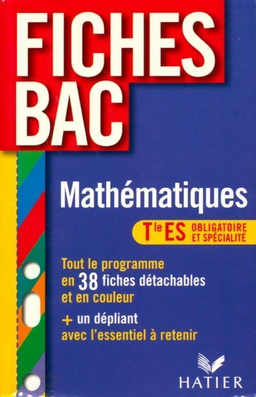 Livrenpoche : Mathématiques Terminale ES - Collectif - Livre