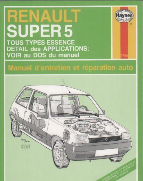 Livrenpoche : Renault super 5. Manuel d'entretient et réparation auto - Collectif - Livre