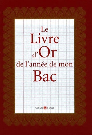 Livrenpoche : Le livre d'or de l'année de mon bac - Jeanne-Marie Morin - Livre