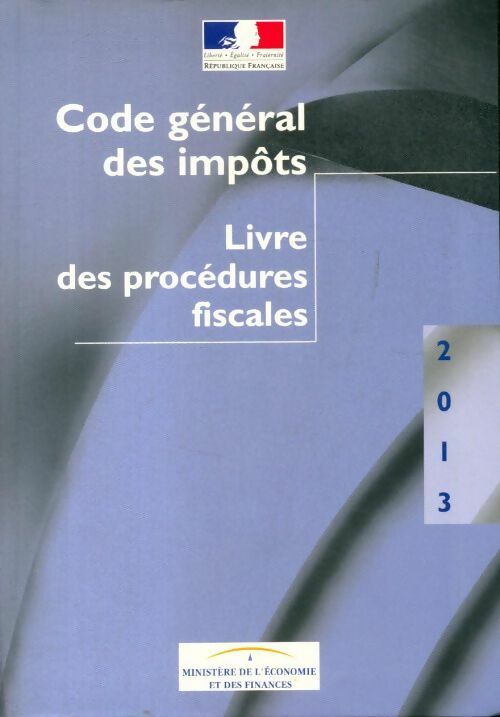 Livrenpoche : Code général des impôts 2013 - Collectif - Livre