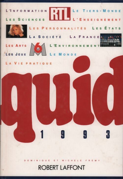 Quid 1993 - Collectif -  Quid - Livre