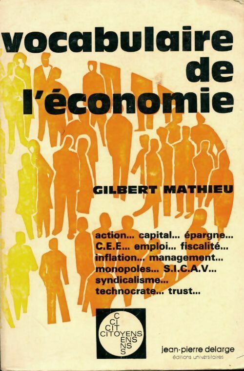Livrenpoche : Vocabulaire de l'économie - Gilbert Mathieu - Livre