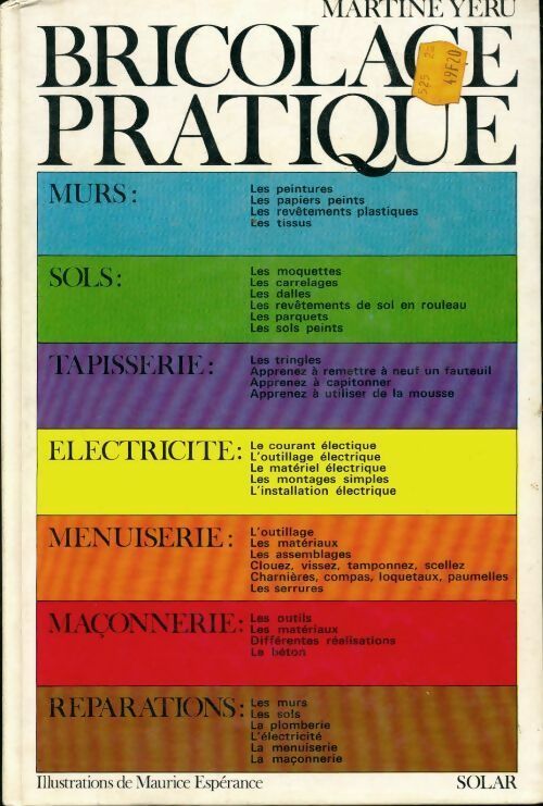 Livrenpoche : Bricolage pratique - Martine Yéru - Livre