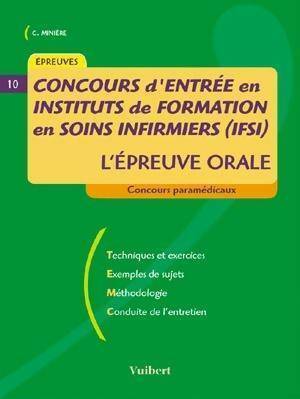 Livrenpoche : Concours d'entrée en IFSI. Epreuve orale - Claude Minière - Livre
