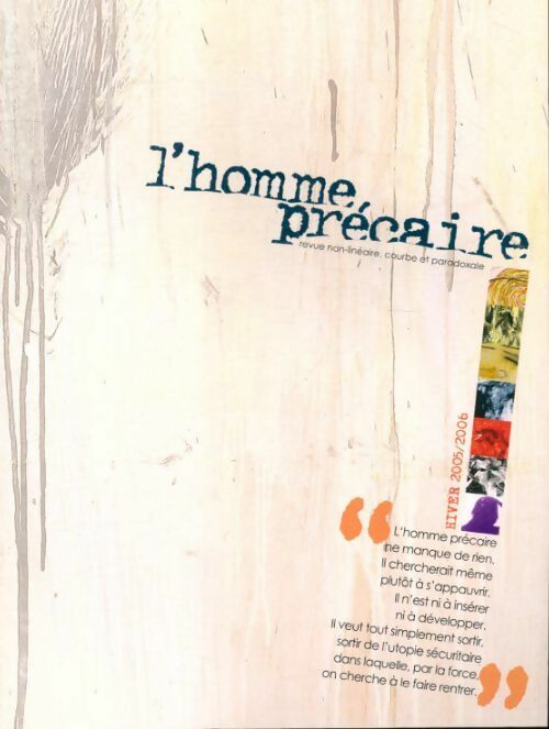 Livrenpoche : L'homme précaire hiver 2005/2006 - Collectif - Livre
