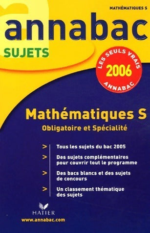 Livrenpoche : Mathématiques Terminales S Sujets 2006 - Richard Bréhéret - Livre
