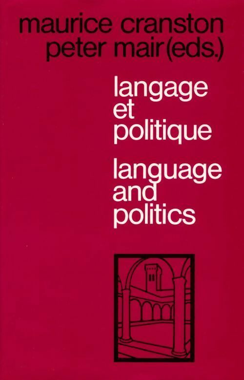 Livrenpoche : Langage et politique - Maurice Cranston, Peter Mair - Livre