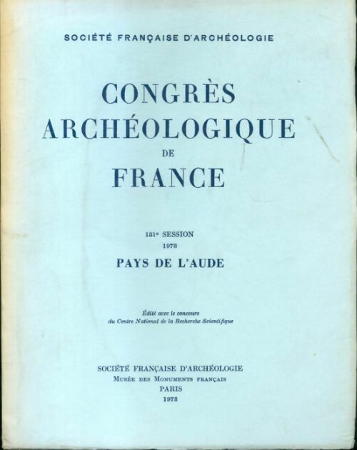 Livrenpoche : Congrès archéologique de France. Pays de l'Aude - Collectif - Livre