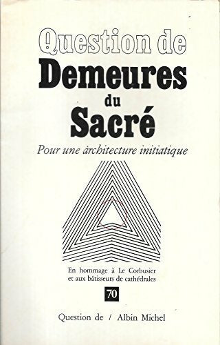 Livrenpoche : Demeures du sacré - Collectif - Livre
