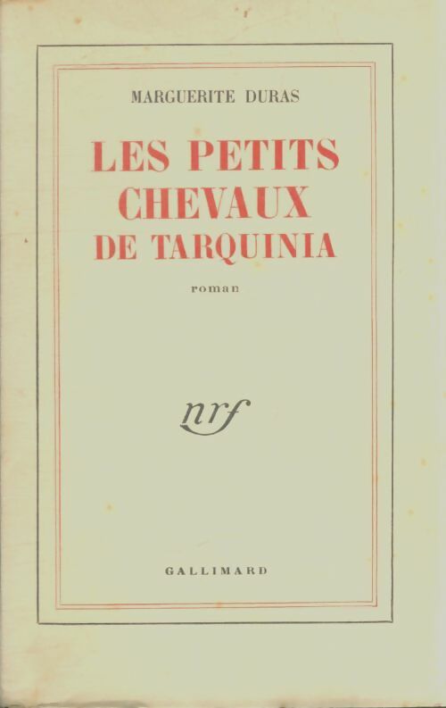 Livrenpoche : Les petits chevaux de Tarquinia - Marguerite Duras - Livre