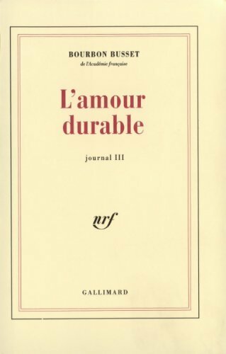 Livrenpoche : L'amour durable - Jacques De Bourbon Busset - Livre