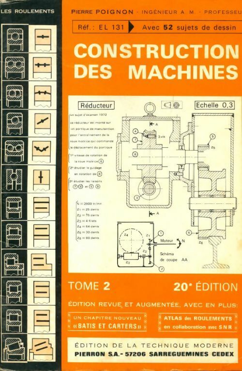 Livrenpoche : Construction des machines Tome II - Pierre Poignon - Livre
