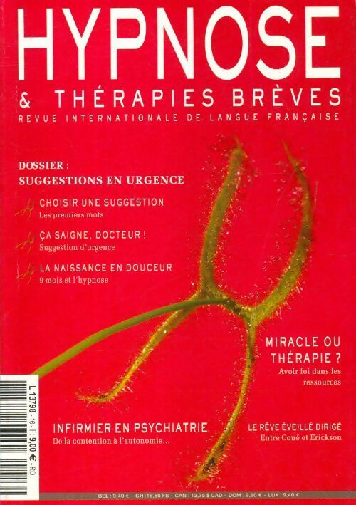Livrenpoche : Hypnose & thérapies brèves n°16 - Collectif - Livre