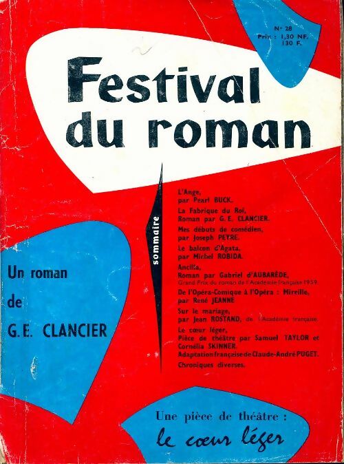 Livrenpoche : Festival du roman n°28 : La fabrique du roi de Clancier / Le coeur léger de S. Taylor - Collectif - Livre