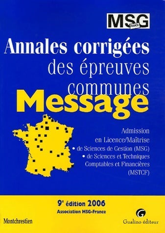 Livrenpoche : Annales corrigées des épreuves communes 2006 - Collectif - Livre