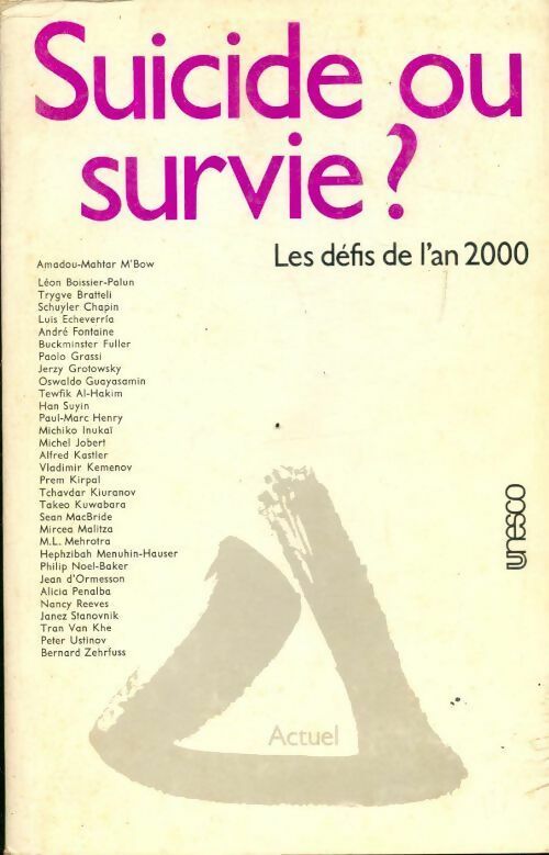 Livrenpoche : Suicide ou survie ? Les défis de l'an 2000 - Collectif - Livre