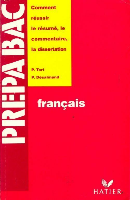 Livrenpoche : Français 1ère - Patrick Tort - Livre