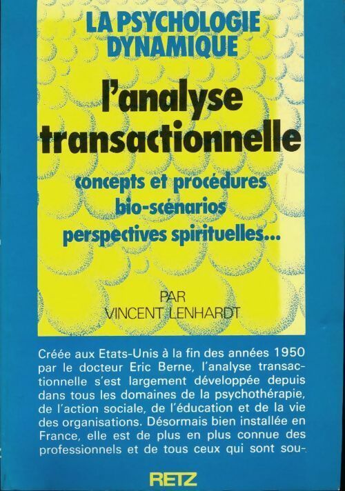 Livrenpoche : L'analyse transactionnelle - Vincent Lenhardt - Livre