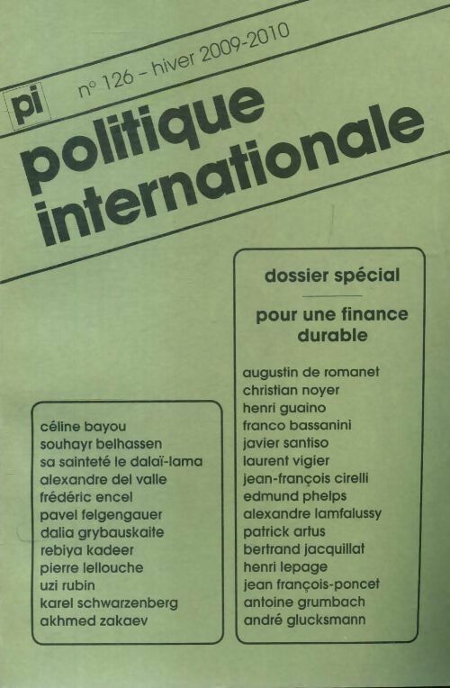 Livrenpoche : Politique internationale n°126 - Collectif - Livre