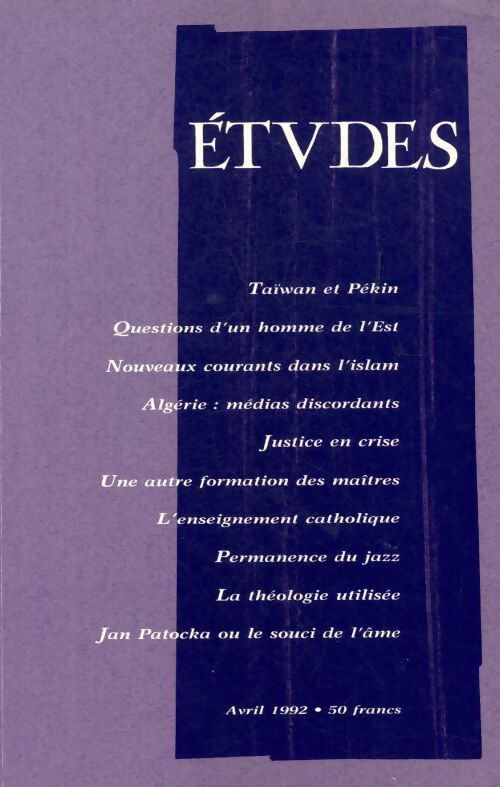 Livrenpoche : Etudes n°376-4 - Collectif - Livre