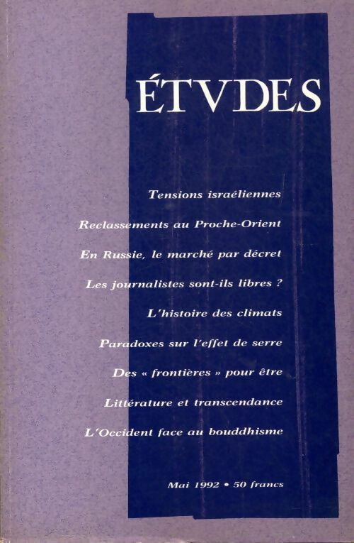 Livrenpoche : Etudes n°376-5 - Collectif - Livre
