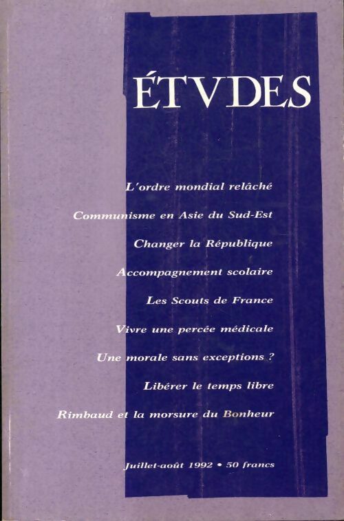 Livrenpoche : Etudes n°377-1 - Collectif - Livre