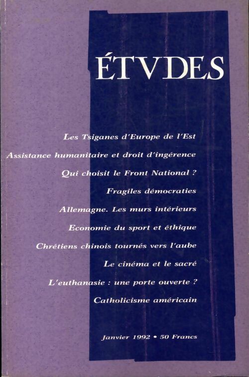 Livrenpoche : Etudes n°376-1 - Collectif - Livre