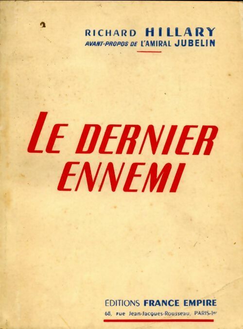 Livrenpoche : Le dernier ennemi - Richard Hillary - Livre