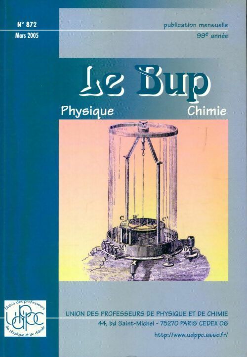 Le Bup n°872 - Collectif -  UDPPC - Livre