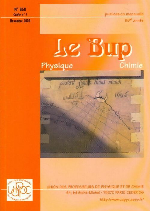 Le Bup n°868 cahier n°1 - Collectif -  UDPPC - Livre