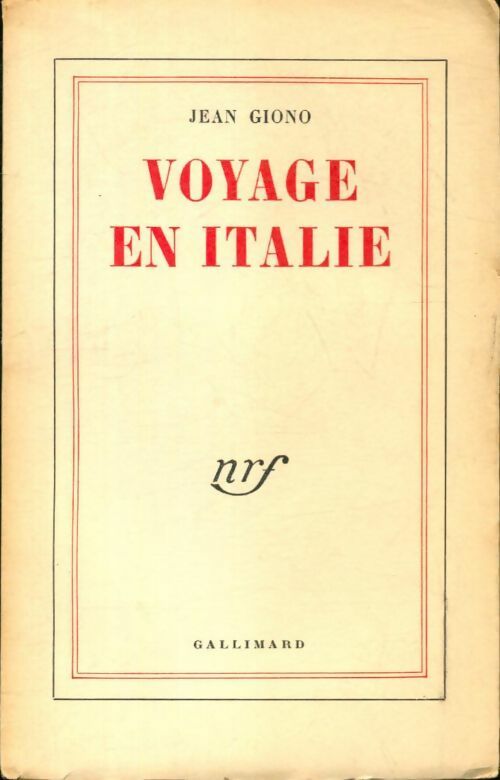 Livrenpoche : Voyage en Italie - Jean Giono - Livre