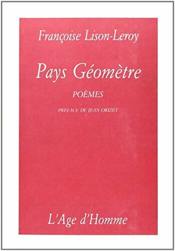 Livrenpoche : Pays géomètre - Françoise Lison-Leroy - Livre