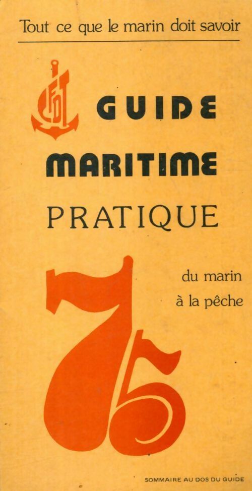 Livrenpoche : Guide maritime pratique du marin à la pêche - Collectif - Livre