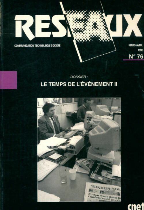 Livrenpoche : Réseaux n°76 : le temps de l'évènement II - Collectif - Livre