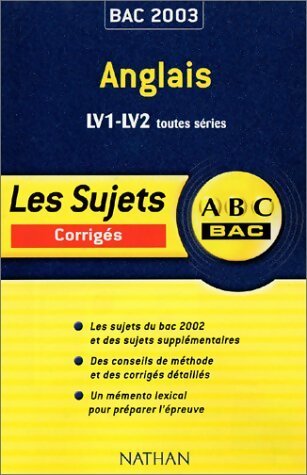 Livrenpoche : Anglais LV1-LV2 Toutes séries : Corrigés - Jacqueline Fromonot - Livre